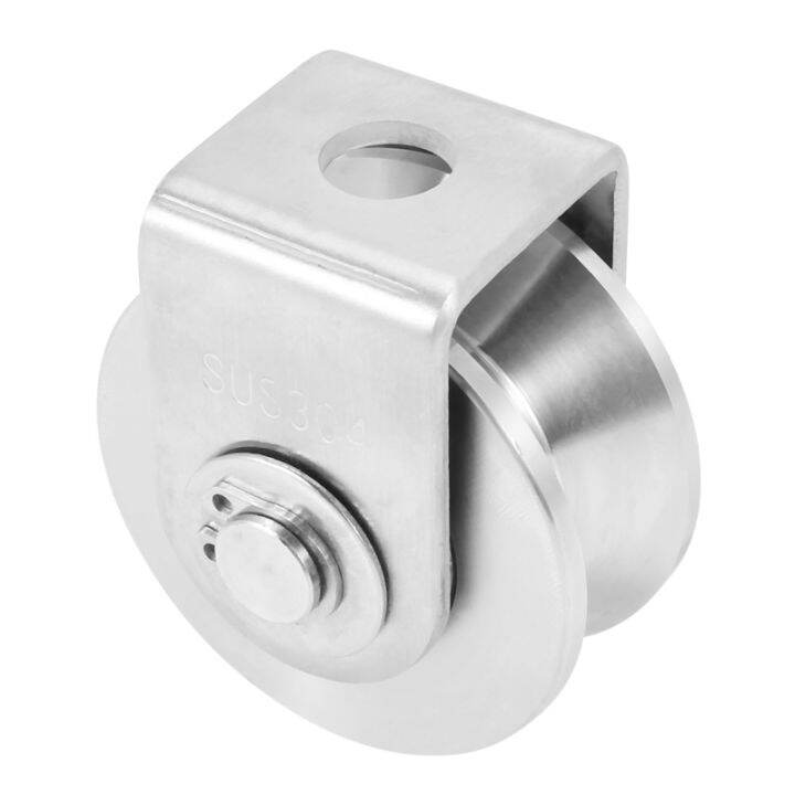 2-inch-v-type-pulley-roller-304-stainless-steel-sliding-gate-roller-wheel-bearing-for-material-handling-and-moving