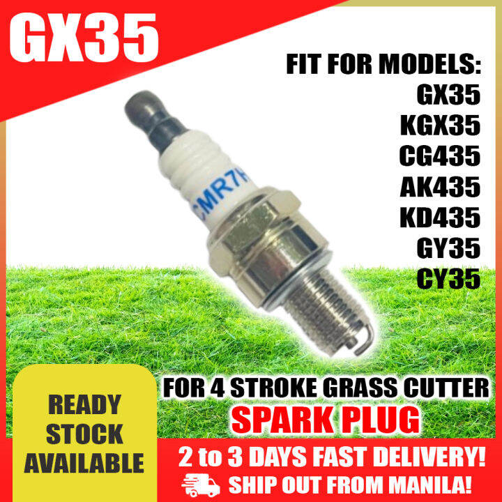 Spark Plug GX35 Grass Cutter 4 Stroke Engine CM7RH (Sold Per Piece) Lazada PH
