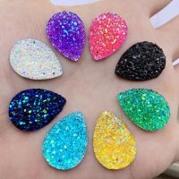 【CW】 water Drop shape ore 2 hole  Sew Rhinestones Flat Back Crystals for Wedding decorate 15pcs 18x25mm -E56