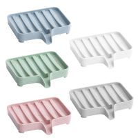 Bathroom Soap Dish With Drain Water Soap Container Toilet Soap Tray Stand Drain Bath Tools Soap Holder Dishes For Soap Pads