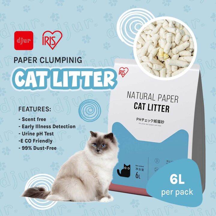 IRIS 6L Cat pH Test Paper Litter Clumping Cat Litter Urinary Checkup