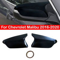 สำหรับ Chevrolet Malibu 2016-2020รถกระจกมองหลังด้านข้างฝาครอบปีกสติกเกอร์ประตูด้านนอกด้านหลังดูกรณี Trim คาร์บอนไฟเบอร์