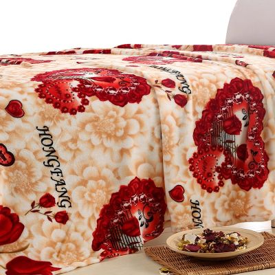 Tulip Blanket 120x200cm High Density Super Soft Flannel Sofa Bed Bed Sheet Portable Bedspread Travel Shawl Camping