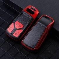 Leathertpu ฝาครอบ Kunci Remote Mobil เคสสำหรับ Audi A4 B9 A5 A6l A6 S4 S7 S5 8W Q7 4M Q5 Tt Rs Coupe ตกแต่งพวงกุญแจ