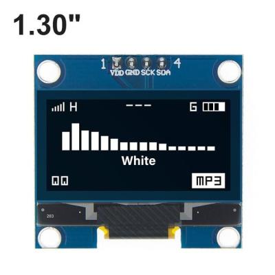 【Worth-Buy】 1.3 "โมดูลโอแอลสีขาว/น้ำเงิน128X64 1.3นิ้วโมดูลจอแสดงผลแอลอีดีจอ Lcd Oled 1.3" Iic I2c สื่อสารสำหรับ Arduino