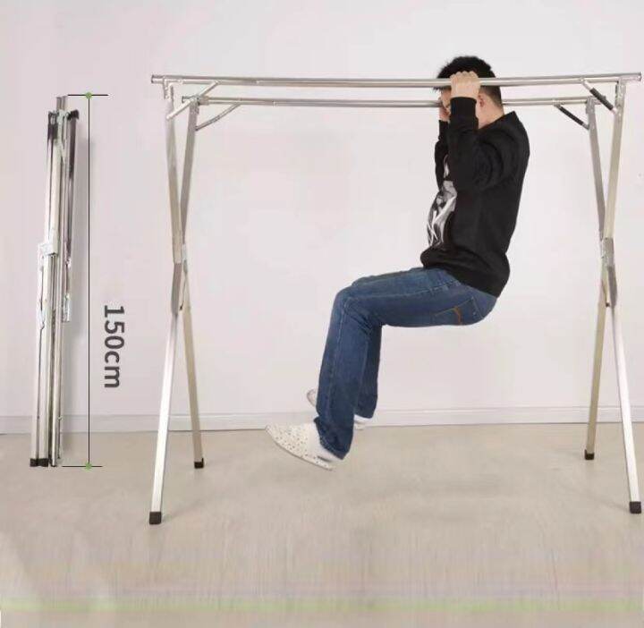 Original Foldable Stainless Steel Drying Rack Hanger Clothes Floor