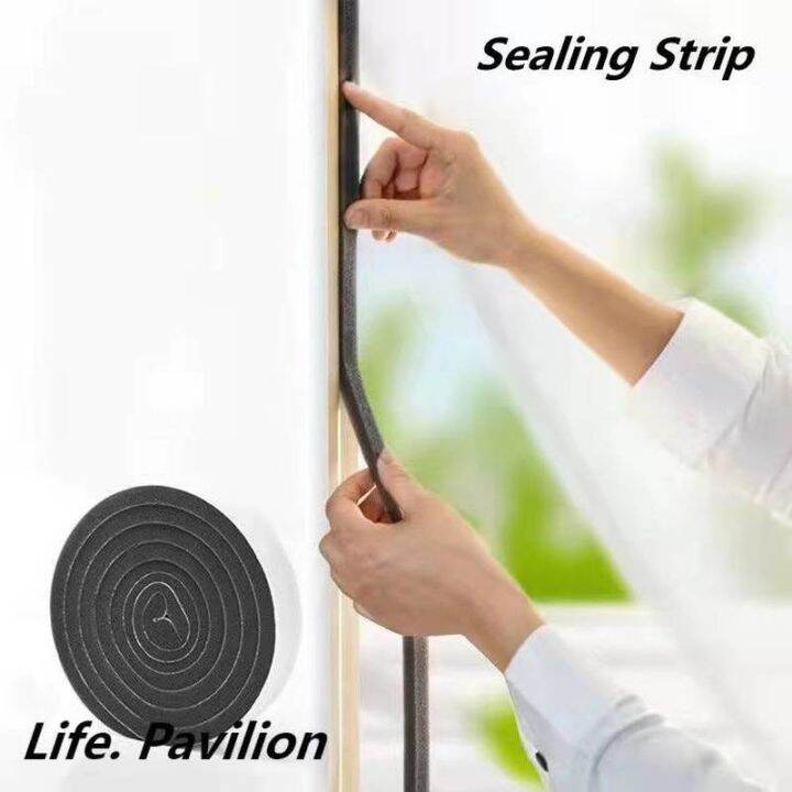 2m-4m-pu-sponge-foam-seal-strip-tape-adhesive-anti-collision-soundproof-weather-stripping-for-doors-windows-furniture-protection