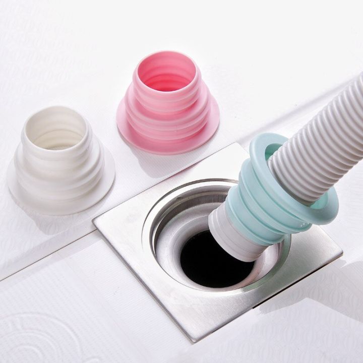 floor-drain-pipe-seal-ring-wash-machine-deodorant-sewer-connector-tools-kitchen-bathroom-anti-odor-seal-ring-floor-drain-plug-by-hs2023
