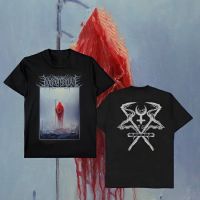 แฟชั่นการพิมพ์ Top Tees O-Neck เสื้อแขนสั้น Lorna SHORE เสื้อยืด-Crimson Deathเสื้อยืดโลหะ TeeMen เสื้อยืด