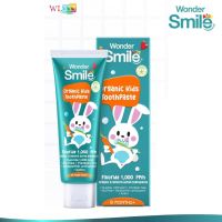 Wonder Smile Kids วันเดอร์สมายด์คิดส์ ยาสีฟันเด็กออร์แกนิค กลิ่นส้มยูสุ ป้องกันฟันผุ (ใช้ได้ถึง 220 ครั้ง)