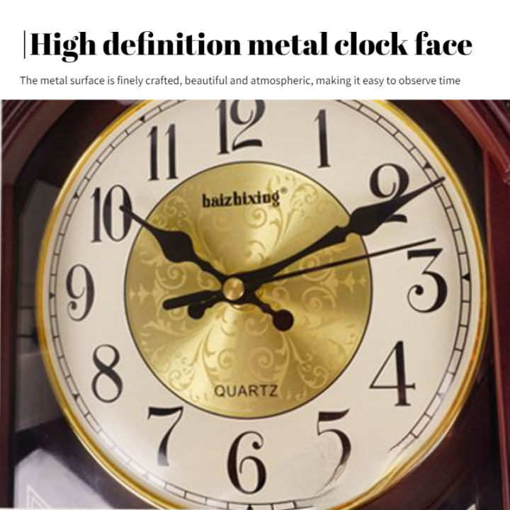 mzd-51ซม-นาฬิกาห้องนั่งเล่นแบบโบราณสไตล์จีนนาฬิกาสำนักงานคลาสสิกนาฬิกาควอทซ์ทันสมัยนาฬิกาขนาดใหญ่ในครัวเรือน