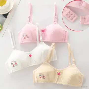 Teenage Girl Training Bra Soft Cotton Cute Bralette Underwear for