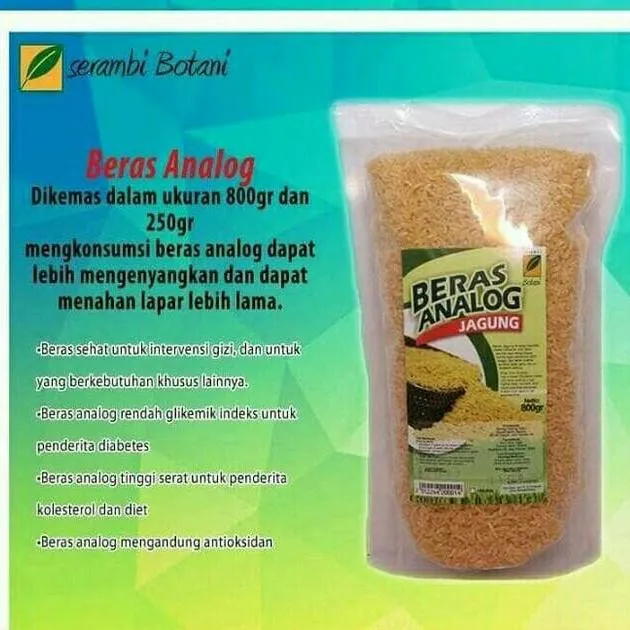 BERAS ANALOG JAGUNG 250G SERAMBI BOTANI IPB OFFICIAL | Lazada Indonesia