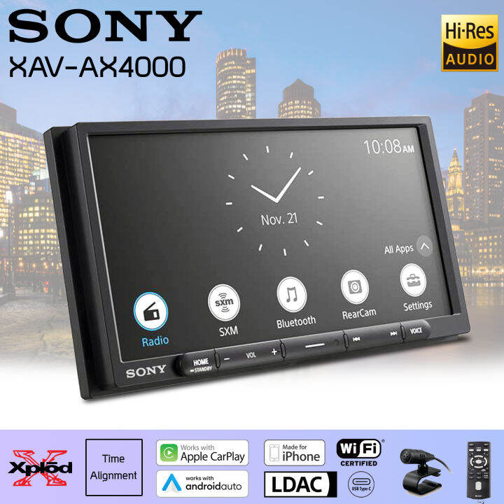 วิทยุติดรถยนต์-วิทยุ-2-din-ติดรถยนต์-sony-รุ่นxav-ax4000-รุ่นใหม่new-model2022-จอ6-95-เครื่องเสียงรถยนต์เสียงดีมาก