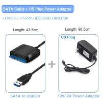 ตัวแปลง SATA เป็น USB 2.5/3.5นิ้ว Hdd/ SSD ฮาร์ดไดรฟ์ยูเอสบีสายเคเบิ้ล SATA USB ภายนอก3.0อะแดปเตอร์ซาต้าสาย UASP SATA ตัวแปลงเครือข่ายเครือข่าย USB