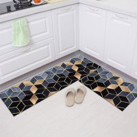 Geometry Waterproof Oilproof Kitchen Mat Antislip Bath Soft Bedroom Floor Mat Living Room Car Doormat Ruchen Rug