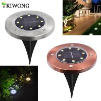 Solar Powered Ground Lights 8 leds Buried Security Lighting Outdoor Garden Waterproof Lamp For Yard Deck Floor Decoration