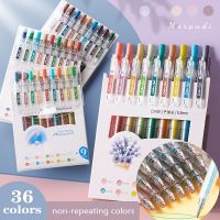 9 Pcs/set Colored Gel Pens Set Highlighters Retractable Kawaii Ballpoint Back To School Markers Office Art Supplies StationeryHighlighters  Markers