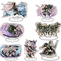 Anime Figure on Sided Plate Shingeki no Kyojin Desk Standing Sign for Friend Gifts