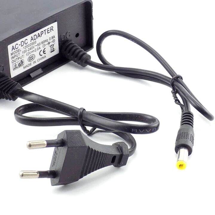 กล้องวีดีโอ-cctv-หัวชาร์จสำหรับรถยนต์-ac-dc-12v-2a-กันน้ำปลั๊ก-eu-us-สำหรับความคมชัดสูง-cctv-กล้อง