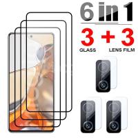 Tempered Glass For Xiaomi Mi 11T Pro Mi 11X Pro 11i 5G Screen Protector Camera Lens Film For Xiaomi Mi 11 Lite Glass Full Cover Screen Protectors