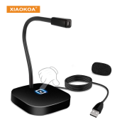 Micro Để Bàn USB XIAOKOA, Với Nút Tắt Tiếng Dành Cho Máy Tính