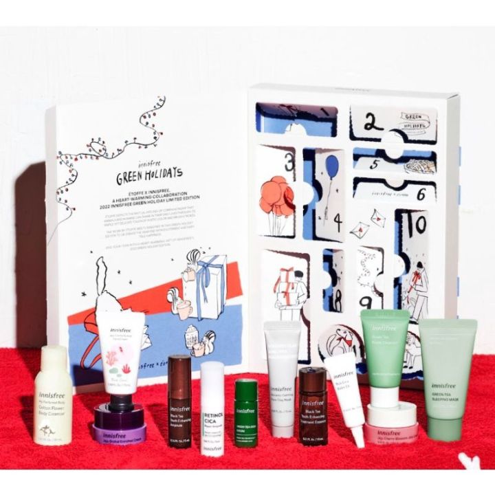 Innisfree 2022 Advent Calendar and Holiday Glassware Set Lazada.co.th