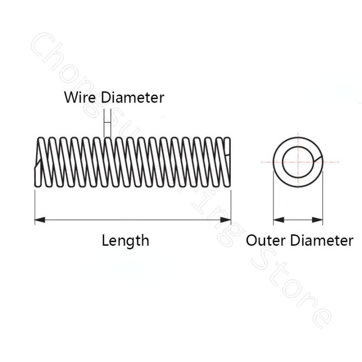 305mm-compression-spring-65-mn-manganese-steel-pressure-spring-wire-dia-1-1-2-1-4-1-5-1-6-1-8-2mm-outer-dia-6-7-8-9-28mm-electrical-connectors