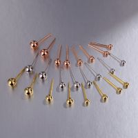 [COD] Yiweier Doudou earrings 925 silver and minimalist K gold-plated rose gold