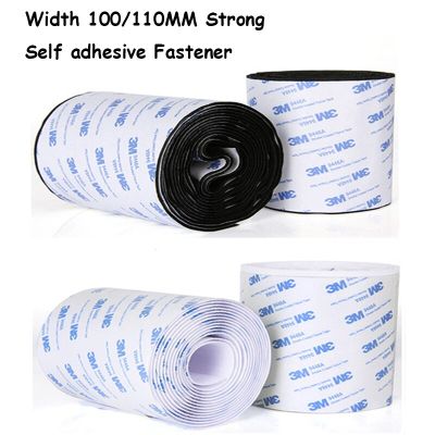 Width 100/110MM  &amp; length 1 meter/pair Strong Self adhesive Fastener Tape Nylon Hook and Loop Tape Sticker Magic  Adhesive With 3M Glue For DIY