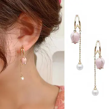 1pair Fashionable And Delicate Zinc Alloy Zipper Design Dangle Earrings  Suitable As A Gift For Girls