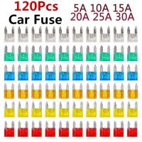 【YF】○▦  120Pcs Profile Small Size Car Fuse Assortment Set for Truck 5/10/15/20/25/30A