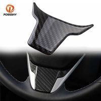 ⊙℗ Car Carbon Fiber Steering Wheel Cover Trim Sticker Auto Interior Mouldings for Honda Civic 10th 2016 2017 2018 2019 2020 2021