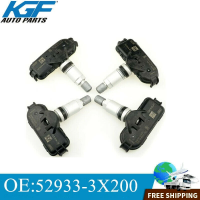 4ชิ้นสำหรับ Hyundai Elantra Tucson Kia Rio 52933-3X200 TPMS เซ็นเซอร์ความดันลมยาง