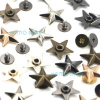 【CW】 10pcs Metal Star Rivets Studs Spikes Spots Buttons LeatherCraft Scrapbooking Shoes Cap Tags Accessories