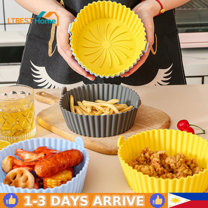 Air Fryer Oven Baking Tray Silicone Tray Fried Chicken Pizza Mat