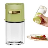 Glass Spice Dispenser Quantitative Salt Shaker High Temperature Resistant Sealed Glass Bottle Spice Container For Spice Pepper