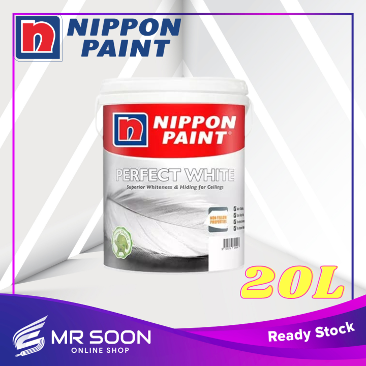 NIPPON PAINT 20L Perfect White Interior Paint Ceiling Paint Matt/Cat