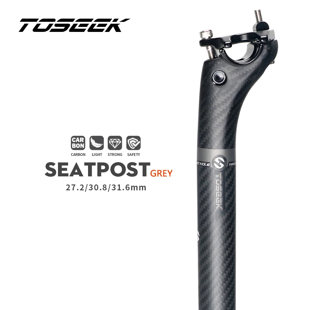 EC90 Full Carbon Fiber MTB Road Bicycle Seat Post Special Design Offset 20mm 27.2/30.8/31.6 x 350/400mm Carbon Mountain Road Bicycle Seatposts Bike Seat Tube Bike Parts 
