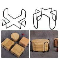 【DT】hot！ Coaster Holder Iron Rack Cup Plate Frames Decorations Tableware Decoration Durable Mug Drinks