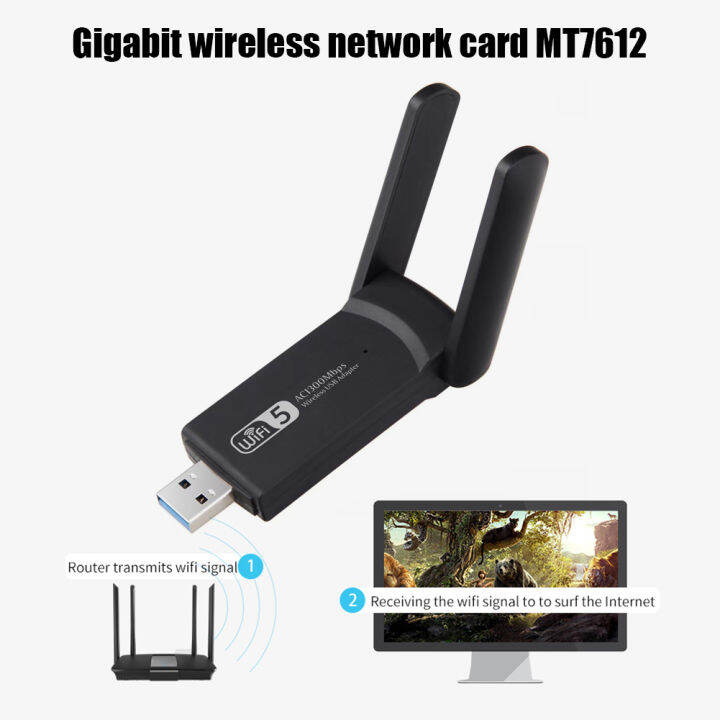 1300m-8812bu-gigabit-การ์ดเครือข่าย2-4-5-8ghz-usb-3-0-wifi-ตัวรับ-dual-band-desktop-dual-band-wireless-wifi-adapter-dongle