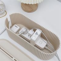 Plastic Practical Bedroom Tabletop Socket Cable Storage Case Easy to Use Cable Storage Box Portable Daily Use