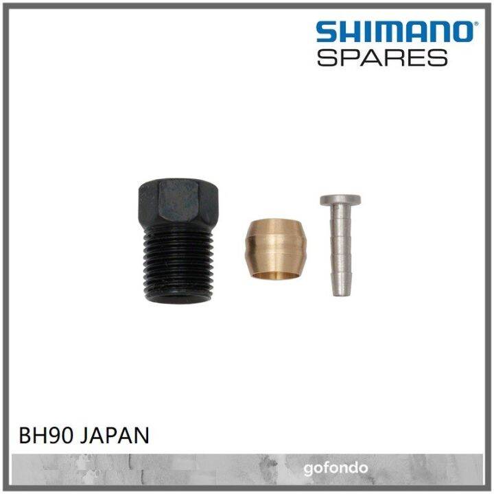 Genuine Shimano SM-BH90 Olive & Insert/Pin Kit For Hydraulic Brake Hose (Y8JA98020) - 1 Piece, Universal Bike Fit