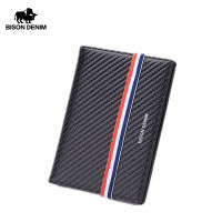 BISON DENIM RDIF Blocking Passport Holder Travel Wallet Slim Id Card Case Purse Organizer Wallets 15.5*10*0.7cm W9728