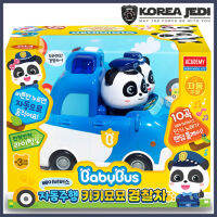 BABYBUS รถของเล่นรถตำรวจขับรถอัตโนมัติ,ชุดของเล่นเบาเพลงทำนองสำหรับเด็กรถแพนด้าขับรถด้วยตนเอง