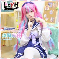 [LXYH- COSER KING] Hololive Minato Aqua Vtuber เครื่องแต่งกายคอสเพลย์ การ์ตูนอะนิเมะ Cosplay Wig Costume Dress Woman QC7311125