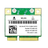 การ์ดเน็ตเวิร์ก RTL8821CE บลูทูธรองรับ2.4/5G MINI PCIE ดูอัลแบนด์ขนาด1200Mbps