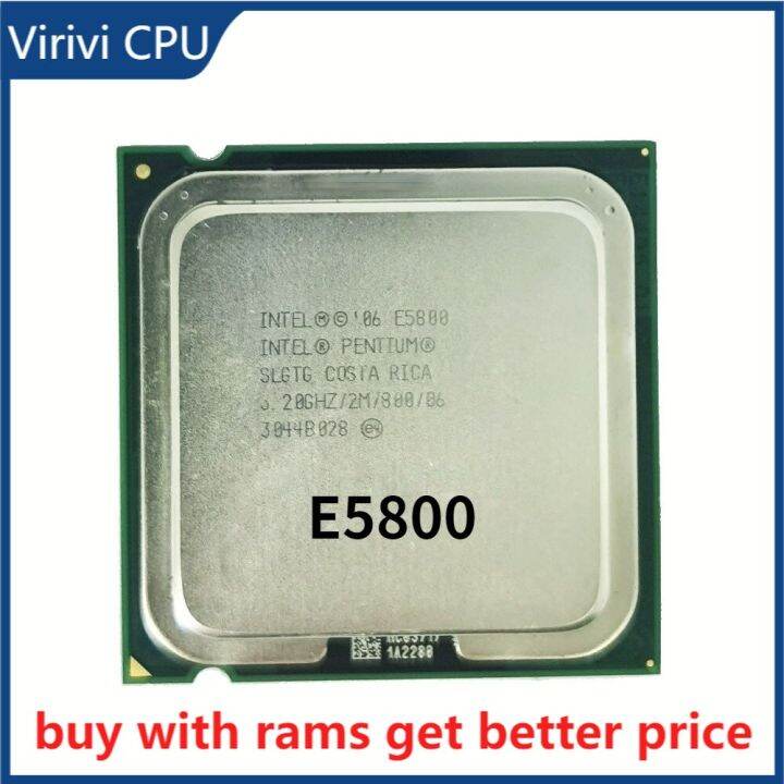 Intel Pentium E5800 3.2ghz Dual-core Cpu Processor 2m 65w Lga 775 ...