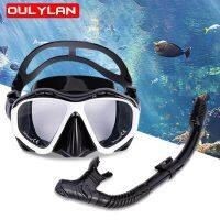 Oulylan Scuba Diving Mask Snorkeling Suit Adults Silicone Anti-Fog Unisex Goggles Glasses Set Underwater Swimming Equipment