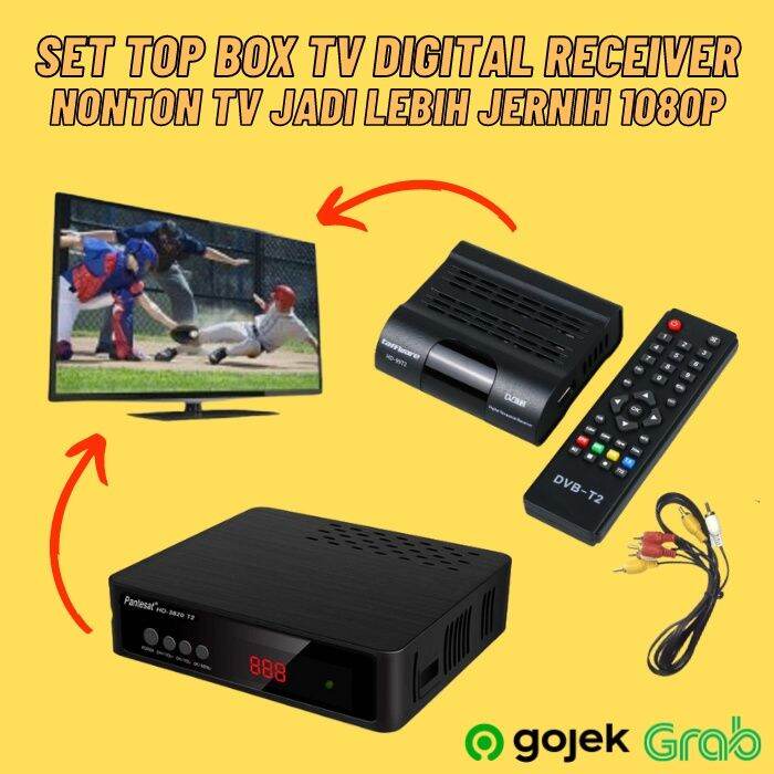 STB Receiver Siaran TV Digital Tuner Set Top Box 1080p Wifi Youtube